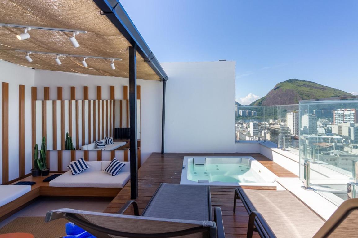 Апартаменты Tabas - Edificio Wave Com Vista Pro Mar Em Ipanema Рио-де-Жанейро Экстерьер фото